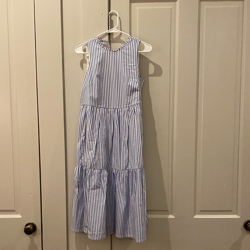 Jcrew Striped Midi Dress
